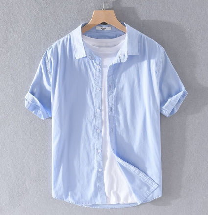 NEVIO - Superleuk linnen shirt met opgerolde mouwen