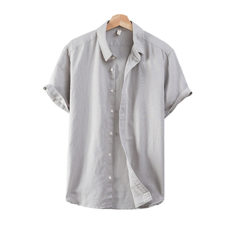 NEVIO - Superleuk linnen shirt met opgerolde mouwen