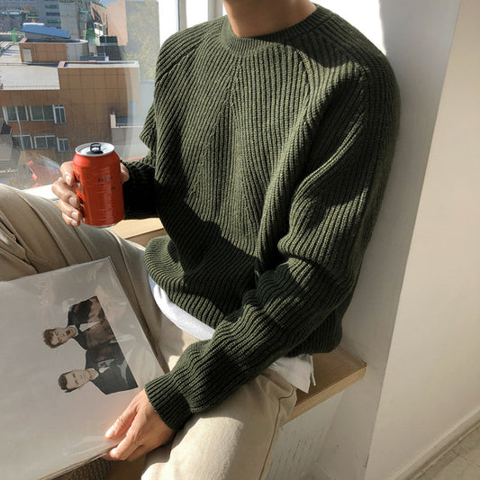 Solid color sweater