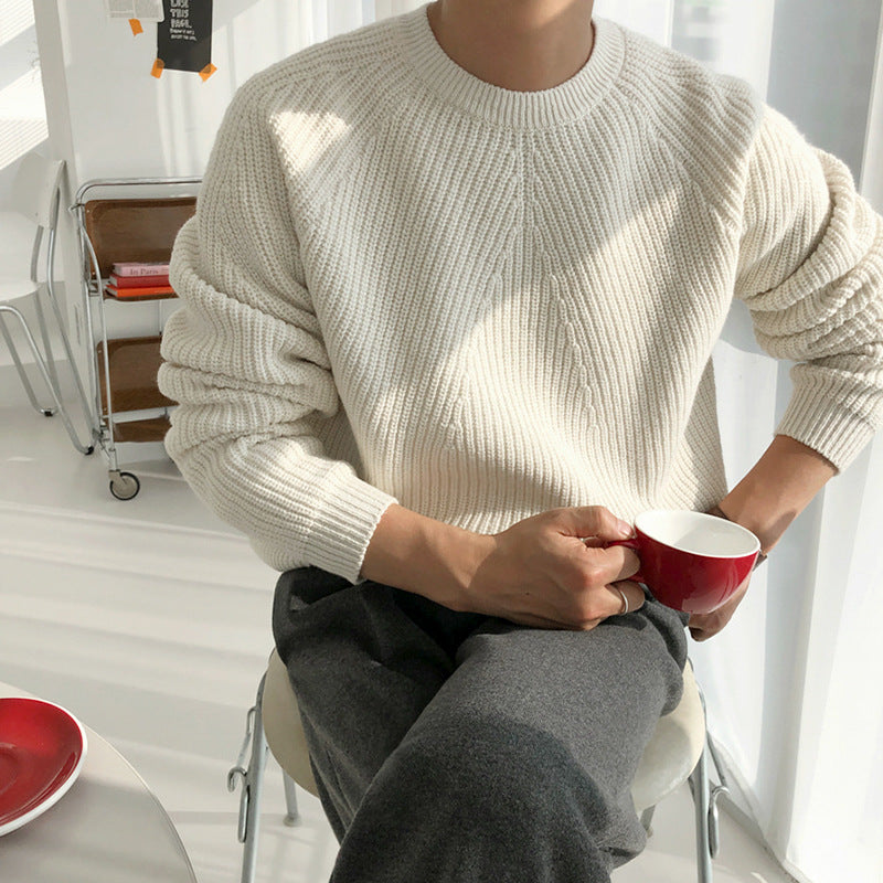 Solid color sweater